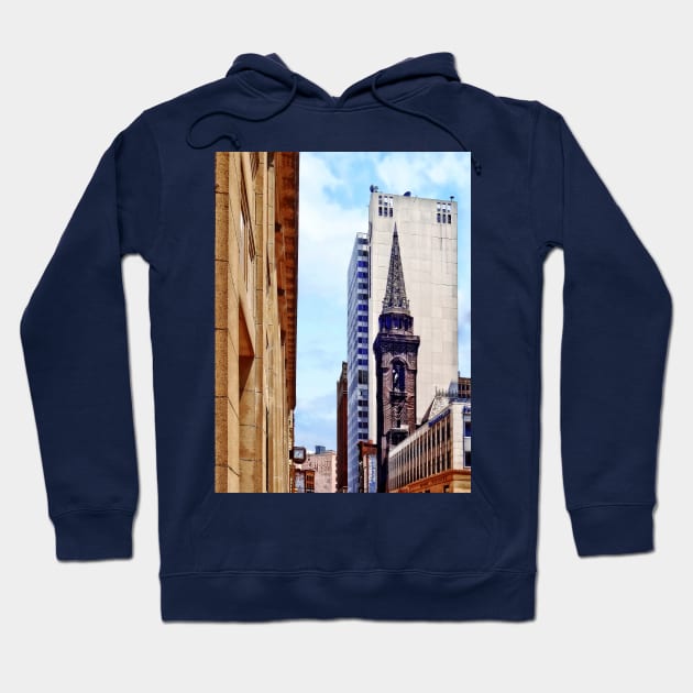 Pittsburgh PA - Smithfield St Near Smithfield Church Hoodie by SusanSavad